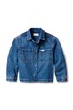 Дитяча бавовняна куртка Calvin Klein Jeans IB0IB02594.9BYA блакитний AW25