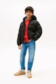 Παιδικό μπουφάν με πούπουλα Tommy Hilfiger μαύρο KB0KB10091.98.122.9BYA
