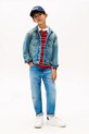 Tommy Hilfiger kurtka jeansowa dziecięca KB0KB10108.9BYA niebieski