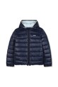 Chłopiec BOSS kurtka puchowa dwustronna dziecięca J52398.114.150 niebieski