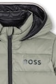 BOSS kurtka puchowa dwustronna dziecięca J52398.114.150 zielony