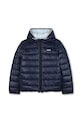 Chłopiec BOSS kurtka puchowa dwustronna dziecięca J52398.162.174 niebieski