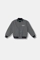 Детская куртка-бомбер с добавлением шерсти United Colors of Benetton с подкладкой серый 2LLUCN06G.G.seasonal