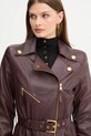 Кожено яке Elisabetta Franchi бордо GD50Z56E2