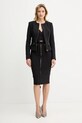 Elisabetta Franchi sacou GI17356E2 negru AW25
