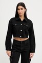 Odzież Tommy Jeans kurtka jeansowa DW0DW21431 czarny