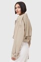 AllSaints kurtka zamszowa OPHELIA beżowy W054LC
