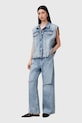 Džínová vesta AllSaints LAURA W055OC