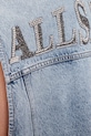 Îmbrăcăminte AllSaints vestă din denim LAURA W055OC albastru
