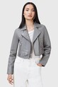 Odzież AllSaints kurtka skórzana ELORA W069LC szary