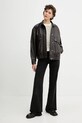 Rag & Bone geacă de piele WAW25P2000LT00 maro AW25