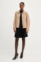 Шерстяная куртка-бомбер Karl Lagerfeld A3W15009 бежевый AW25