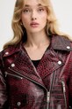 Δερμάτινo jacket Gestuz μπορντό 10910558