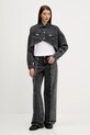 Bavlněná džínová bunda Karl Lagerfeld Jeans A3W14060 černá AW25
