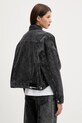 Oblečení Bavlněná džínová bunda Karl Lagerfeld Jeans A3W14060 černá