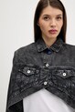 Bavlněná džínová bunda Karl Lagerfeld Jeans černá A3W14060