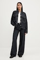 Rifľová bunda HUGO 50541531 tmavomodrá AW25