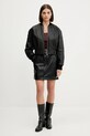 HUGO geacă bomber de piele 50542331 negru AW25