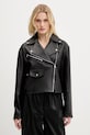 HUGO geacă ramones de piele 50545066 negru AW25