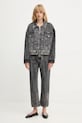 Pinko kurtka jeansowa 104644.A2W4 szary AW25