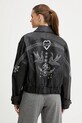 Odzież Pinko kurtka skórzana 105793.A2U7 czarny