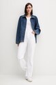United Colors of Benetton geacă jeans 296XDN005 albastru AW25
