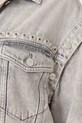 Îmbrăcăminte AllSaints geacă de blugi din bumbac CHLO W059OC gri
