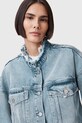 Bavlnená rifľová bunda AllSaints SONNY W062OC modrá AW25