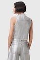 Bavlnená vesta AllSaints ANDREA strieborná W127PC