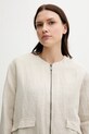 Pepe Jeans kurtka lniana beżowy PL402601