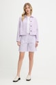 Pepe Jeans geacă cu aspect de cămașă PL402605 violet AW25