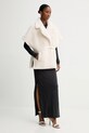 Blugirl Blumarine bezrękawnik z domieszką wełny PF5003.T0300 beżowy AW25