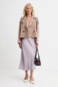 Semišový kabát Weekend Max Mara MAGA 2525446061600 béžová AW25