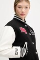 Бомбър яке с вълна Tommy Jeans черен DW0DW21628