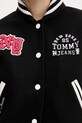 Бомбър яке с вълна Tommy Jeans DW0DW21628 черен