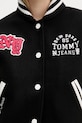 Шерстяная куртка-бомбер Tommy Jeans DW0DW21628 чёрный