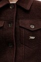 Tommy Jeans jachetă din amestec de lână DW0DW21662 maro