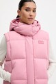 Tommy Jeans bezrękawnik puchowy różowy DW0DW21627
