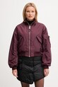 Alpha Industries kurtka bomber bez kaptura bordowy 258010.608