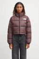 Páperová bunda The North Face Nuptse zateplené hnedá NF0A5GGEBQ71