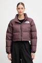 The North Face geacă de puf Nuptse cu captuseala maro NF0A5GGEBQ71