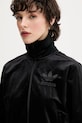 adidas Originals bluză din velur Velvet Tt negru JY2592