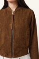 AllSaints kurtka zamszowa ORTEN W041LD brązowy AW25