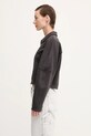 GANNI kurtka Heavy Terry Jersey Bomber T4358 szary AW25