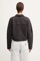 Odzież GANNI kurtka Heavy Terry Jersey Bomber T4358 szary