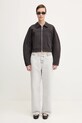 GANNI kurtka Heavy Terry Jersey Bomber T4358 szary