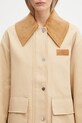 GANNI jacket Heavy Twill Midi green W0757