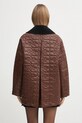 Дрехи Яке GANNI Shiny Quilt Midi W0397 кафяв