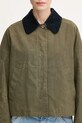 A.P.C. kurtka bawełniana Veste Becca zielony COHIL.F02990