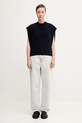 A.P.C. kamizelka wełniana Pull Mathilde WOASA.F23430 granatowy